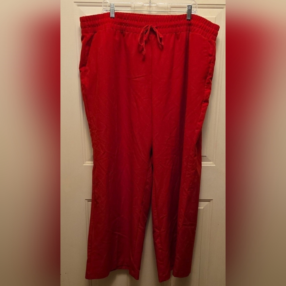 Lane Bryant Red Straight Leg Pants